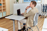Jurni Flip Table with Casters | JN7224NFLPCADSWT