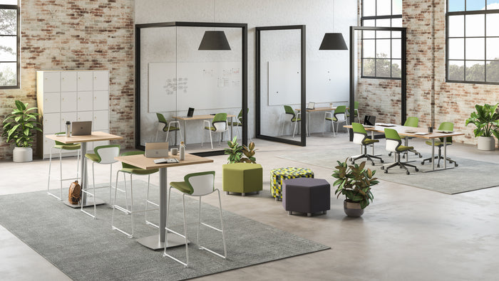 Jurni Multi-Purpose Table with Post Leg and Casters | JN6024NFXPCADSWT