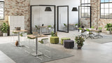 Jurni Multi-Purpose Table with Post Leg and Casters | JN6024NFXPCADSWT