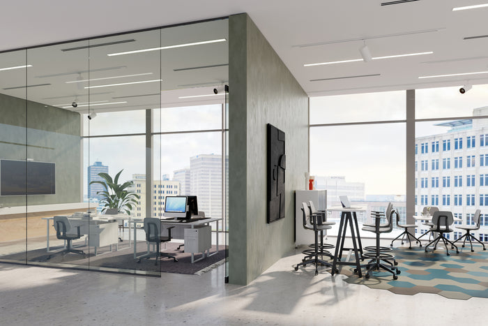 Mirella SOHO Desk with Built-In Pedestal | 5513