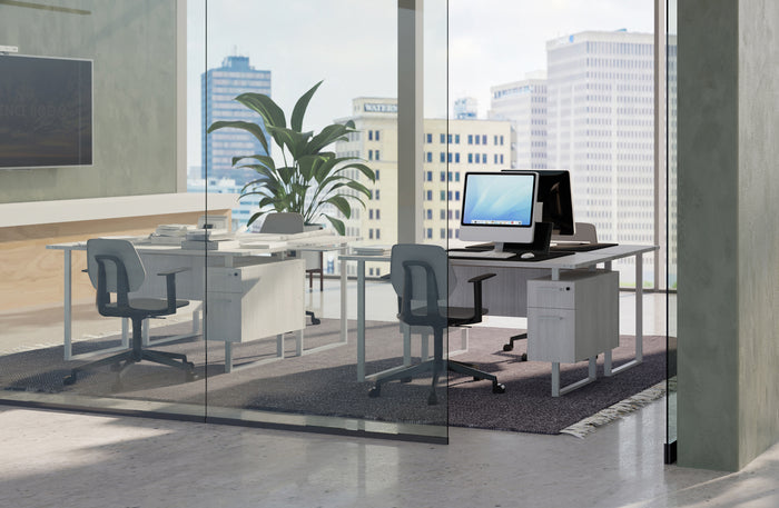 Mirella SOHO Desk with Built-In Pedestal | 5513