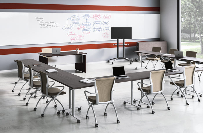 Jurni Flip Table with Casters | JN7224NFLPCADSWT