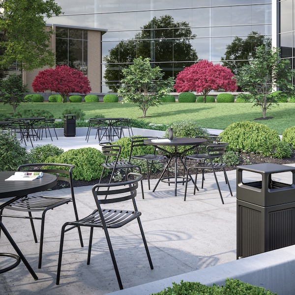 CoGo™ Steel Outdoor/Indoor Stack Chair (Qty. 2) | 4360BL