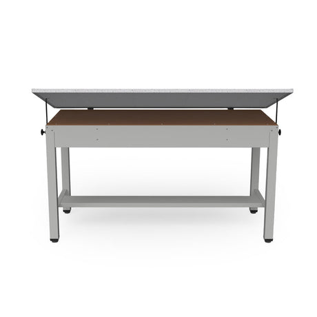 Ranger Steel 4-Post Table 72”W x 37.5”D with Tool Drawer and Shallow Drawer | 7737B