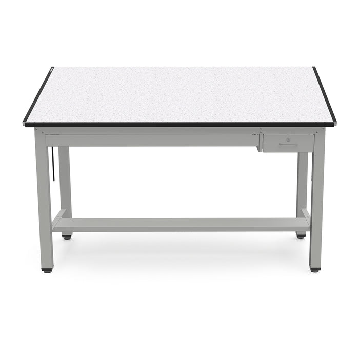 Ranger Steel 4-Post Table 72”W x 37.5”D with Tool Drawer and Shallow Drawer | 7737B