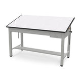 Ranger Steel 4-Post Table 84” W x 43.5” D with Tool Drawer and Shallow Drawer | 7739B