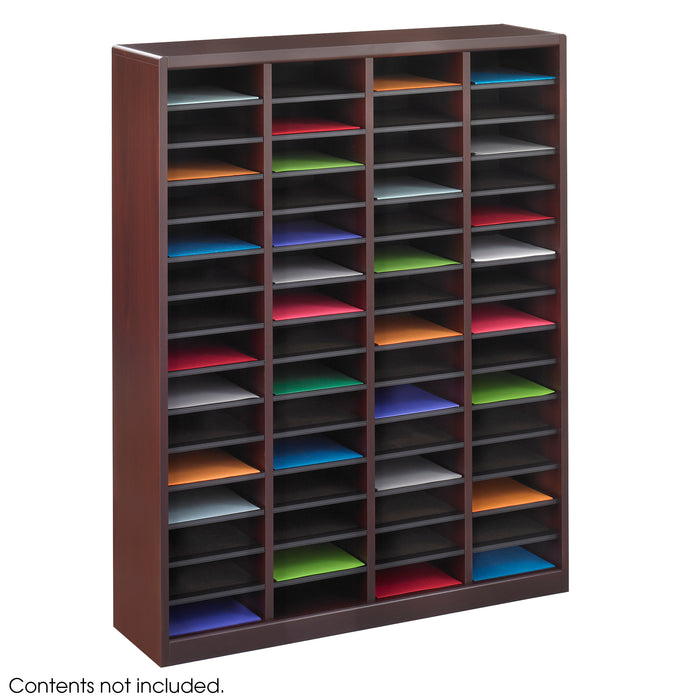 E-Z Stor® Wood Literature Organizer, 60 Compartments | 9331MH
