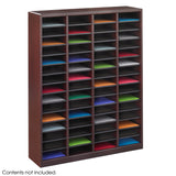 E-Z Stor® Wood Literature Organizer, 60 Compartments | 9331MH