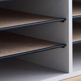 Wood Adjustable Literature Organizer - 12 Compartment | 9420
