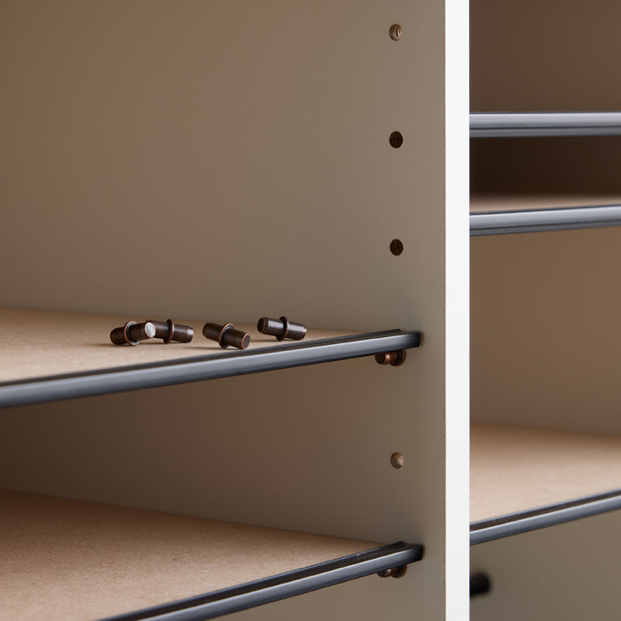 Wood Adjustable Literature Organizer, 16 Compartment | 9422