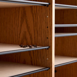 Wood Adjustable Literature Organizer, 16 Compartment | 9422