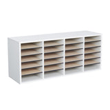 Wood Adjustable Literature Organizer, 24 Compartment | 9423