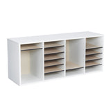 Wood Adjustable Literature Organizer, 24 Compartment | 9423