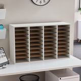 Wood Adjustable Literature Organizer, 36 Compartment | 9424