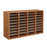 Wood Adjustable Literature Organizer, 36 Compartment | 9424