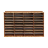 Wood Adjustable Literature Organizer, 36 Compartment | 9424