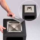 Canmeleon™ Recessed Panel, Ash Urn, Side Open, 15 Gallon | 9474BL