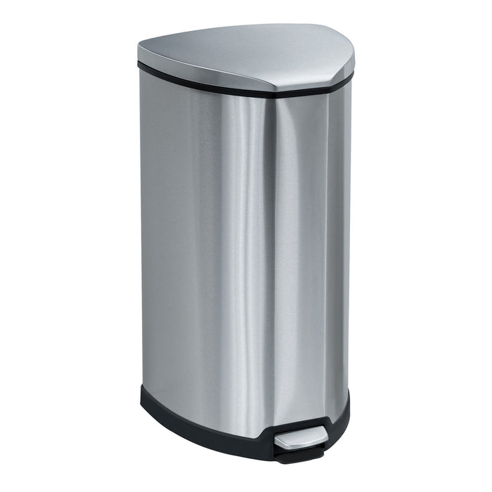 Stainless Step-On 10 Gallon Receptacle | 9687SS