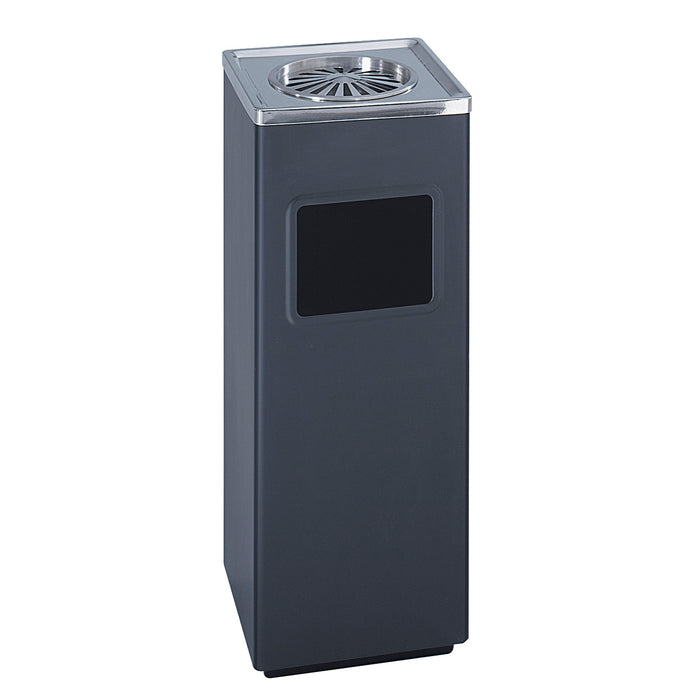 Square Ash And Trash Receptacle | 9696BL