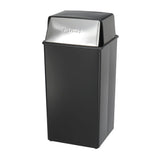 Reflections By Safco® Push Top Receptacle, 36-Gallon | 9895