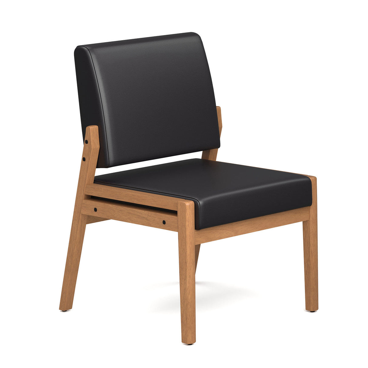 Aiden Single Seat Guest Chair with Half Arm | OSGS4016