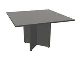 Anywhere 48" Square Meeting Table with Laminate Cross Base | TSQXB48