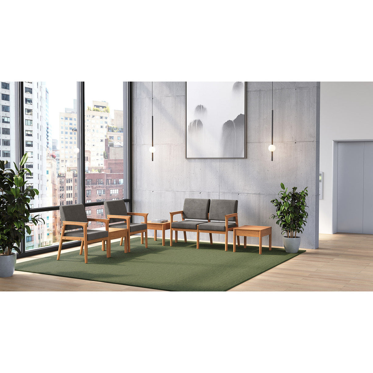 Baker 2-Seater Guest Chair with Full Arm | OSGS4021