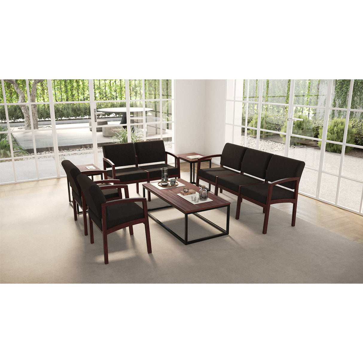 Baker Single Seat Guest Chair with Half Arm | OSGS4024