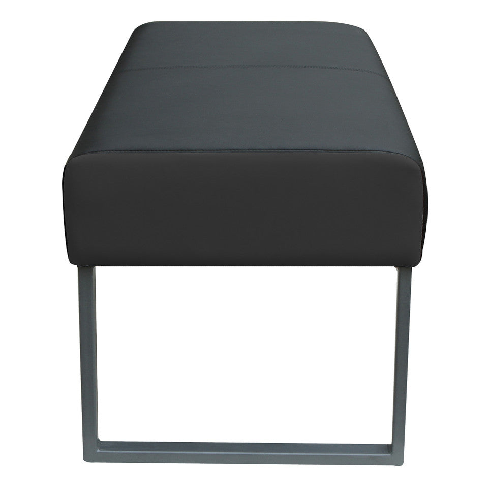 Big & Tall Bench with Silver Frame | 11490VBK