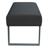 Big & Tall Bench with Silver Frame | 11490VBK