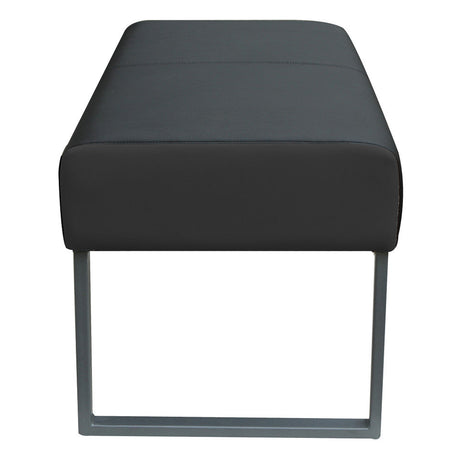 Big & Tall Bench with Silver Frame | 11490VBK