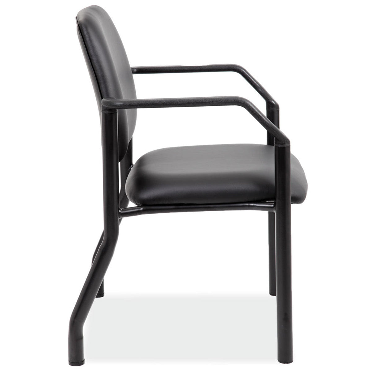 Big & Tall Guest Chair with Arms and Black Frame - 22"W | 59053FPA