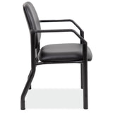Big & Tall Guest Chair with Arms and Black Frame - 22"W | 59053FPA