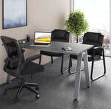 Brady Executive Guest Chair with Sled Base | OSGS4028PBK