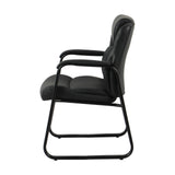 Brady Executive Guest Chair with Sled Base | OSGS4028PBK