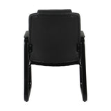 Brady Executive Guest Chair with Sled Base | OSGS4028PBK