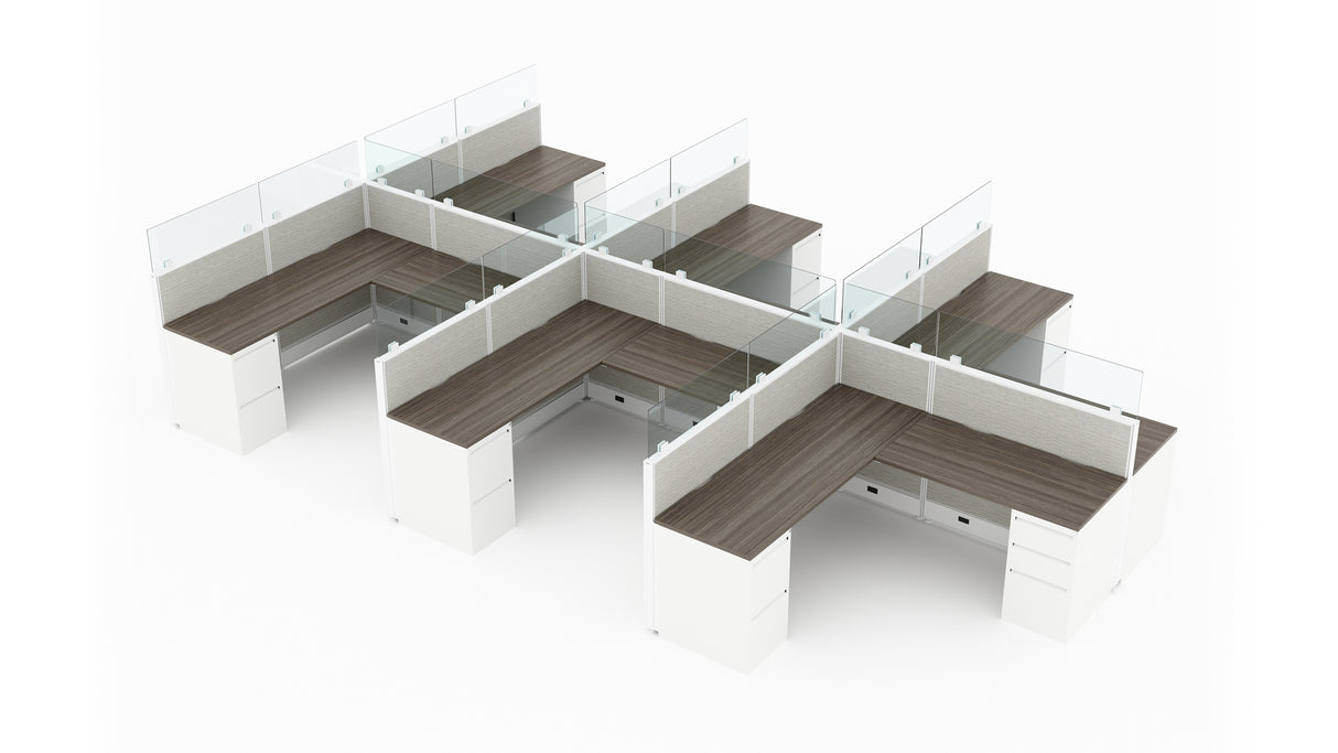 Compile 4 Person 42" H 6'x6' System Typical | CM510