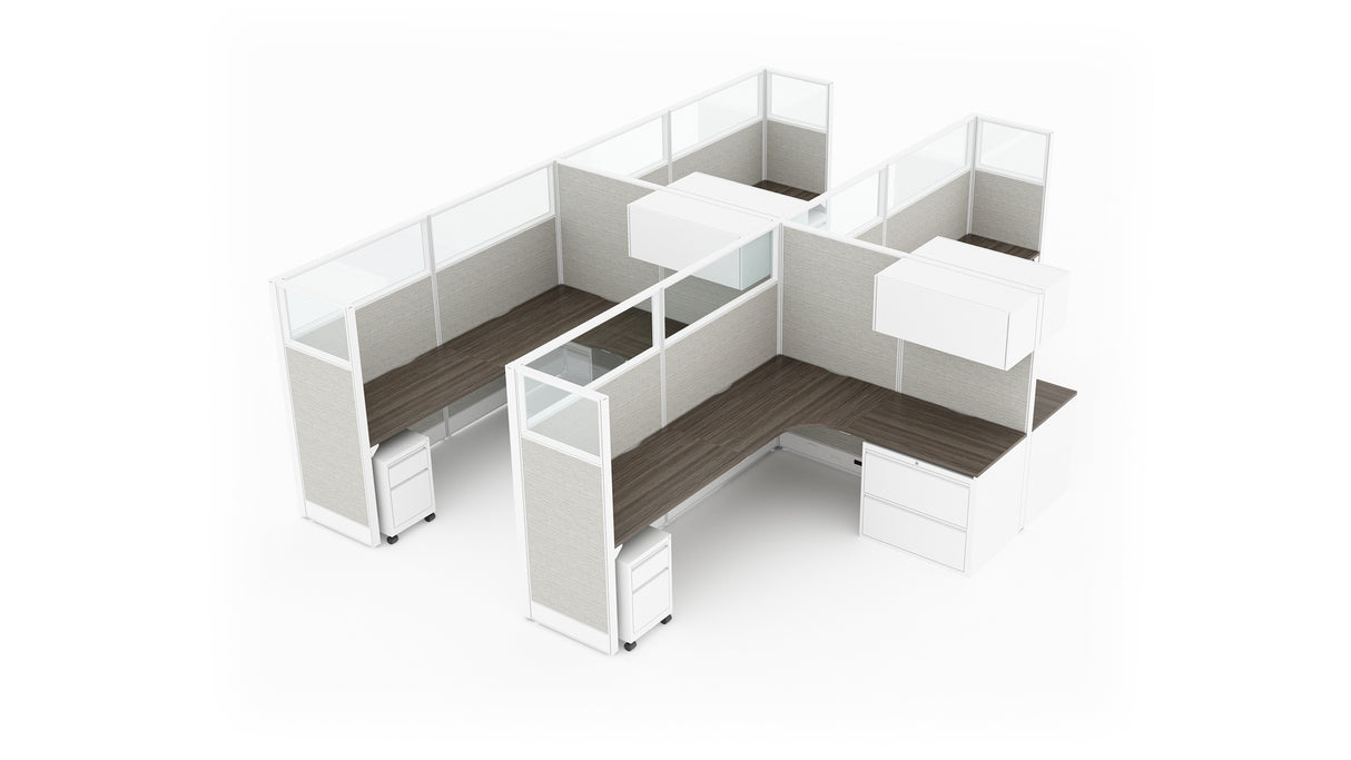 Compile 4 Person 66" H 6'x8' System Typical | CM515