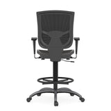 CoolMesh Pro All Mesh Task Stool with Adjustable Arms and Footring with Black Frame | 8051ANSMBK