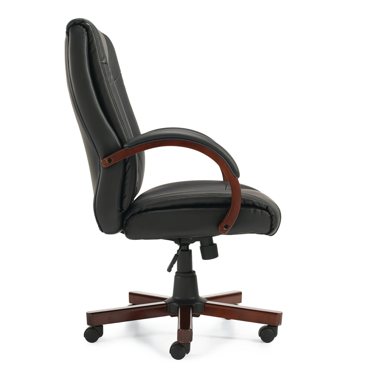 Luxhide Tilter w/ Wood Arms and Base | OTG11300B