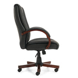 Luxhide Tilter w/ Wood Arms and Base | OTG11300B