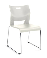 Duet™ Armless Chair with Polypropylene Seat & Back |  6621CH-BLK