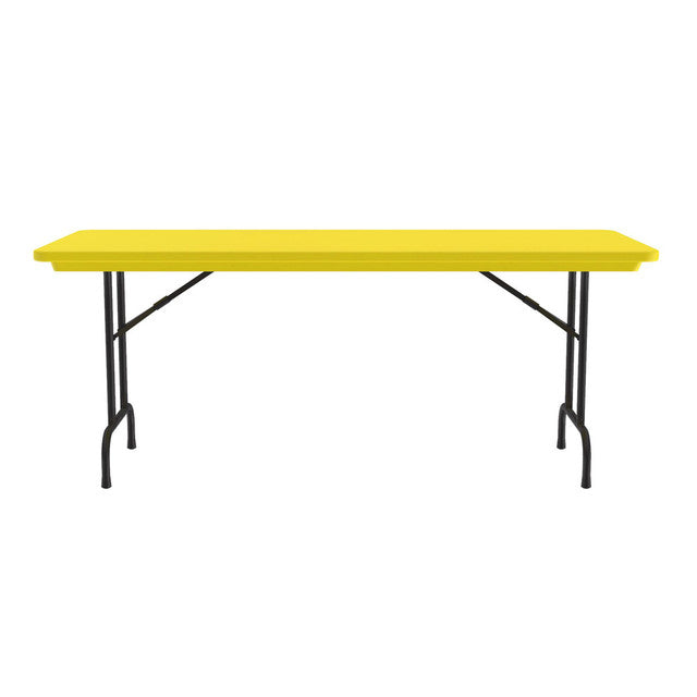 Colorful Blow Mold Fixed Height Folding Table - 60" x 30" | R3060
