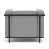 Framed Club Chair with Matte Black Metal Frame | 9285FGT