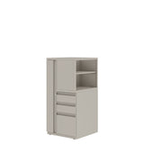 Prime™ 49.6"H Personal Tower, Open Side Shelves, Box/Box/File - Left, Wardrobe - Right | GUSLS4G2424BOPR