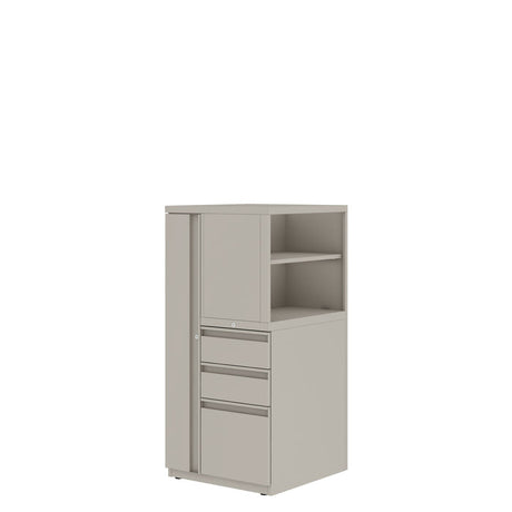 Prime™ 49.6"H Personal Tower, Open Side Shelves, Wardrobe - Left, Box/Box/File | GUSLS4G2424BOPL