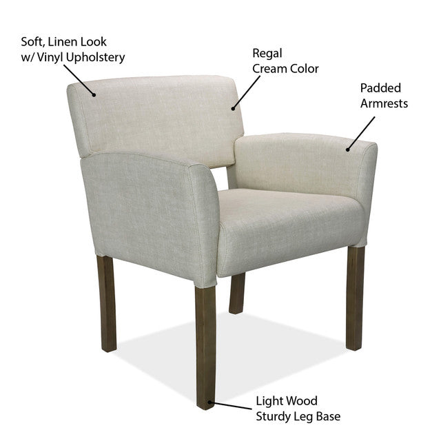 Adley Guest Chair with Light Wood Legs | 05AD2JMGVCE