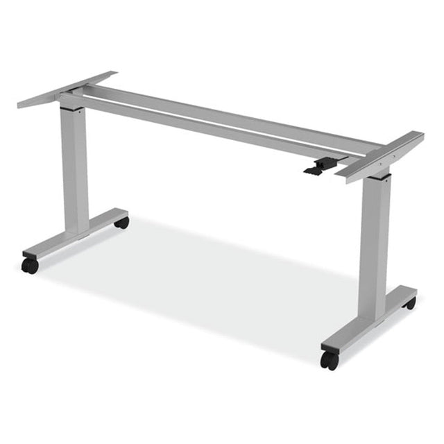 Adjustable Tale Base Pneumatic Height Adjustable Table Base with Casters - 60