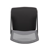 Interchangeable Mesh Back Armless Guest Chair with Sled Base | 6569MGFBK