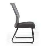 Interchangeable Mesh Back Armless Guest Chair with Sled Base | 6569MGFBK
